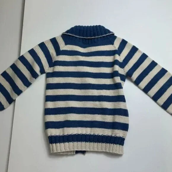 Misha & Puff cotton striped sweater cardigan 5-6 - Picture 4 of 5